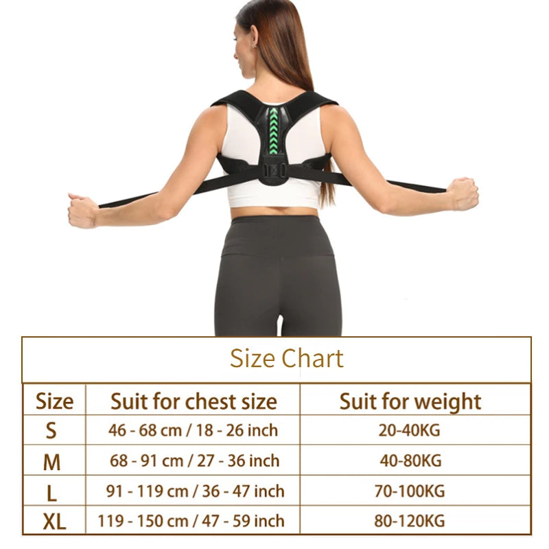 Correcteur de posture dorsal ajustable – Soutien clavicule & colonne vertébrale