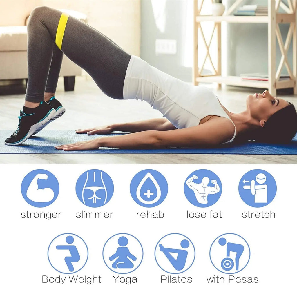 Bandes de Résistance Élastiques — Fitness, Yoga & Musculation