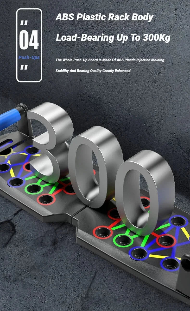 Plateau de Pompes Multifonctionnel Pliable — Entraînement Complet à Domicile