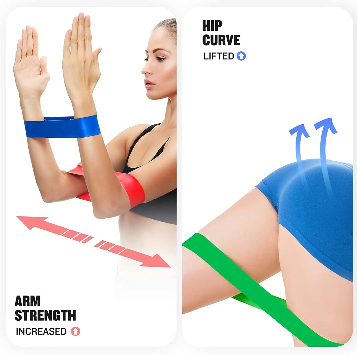Bandes de Résistance Élastiques — Fitness, Yoga & Musculation