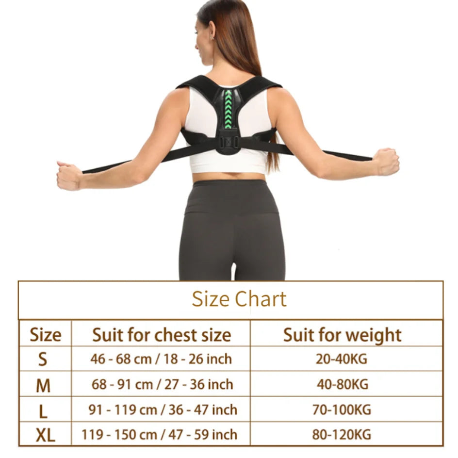 Correcteur de posture dorsal ajustable – Soutien clavicule & colonne vertébrale